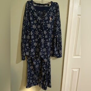 U.S. Polo Assn. Navy Snowflake Pajamas
